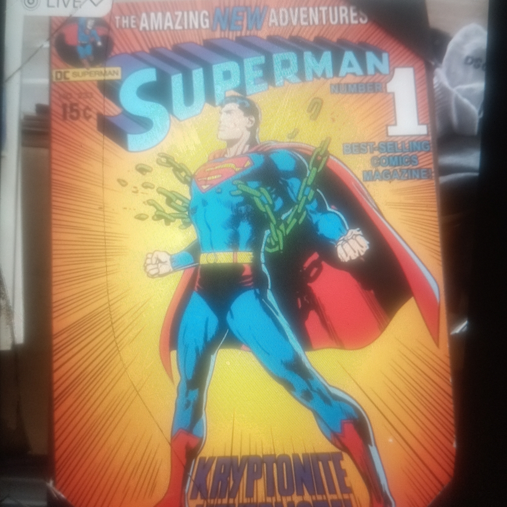 Superman Comic Book Cover Poster